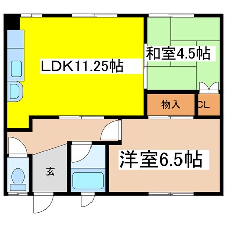 喜代丸ハイツの物件間取画像